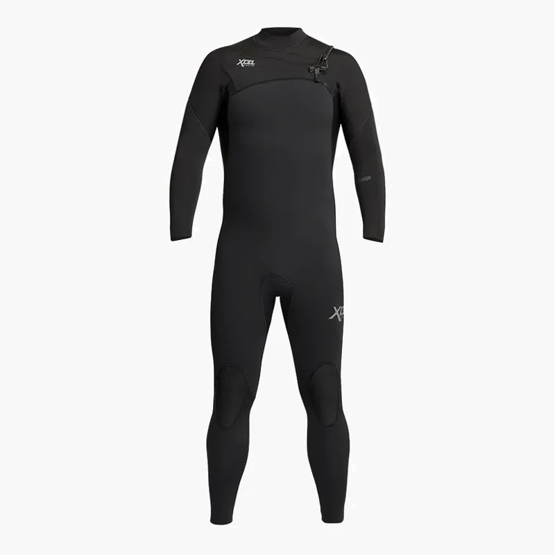 Xcel Mens Comp 3/2 Chest Zip 2023 Wetsuit Black